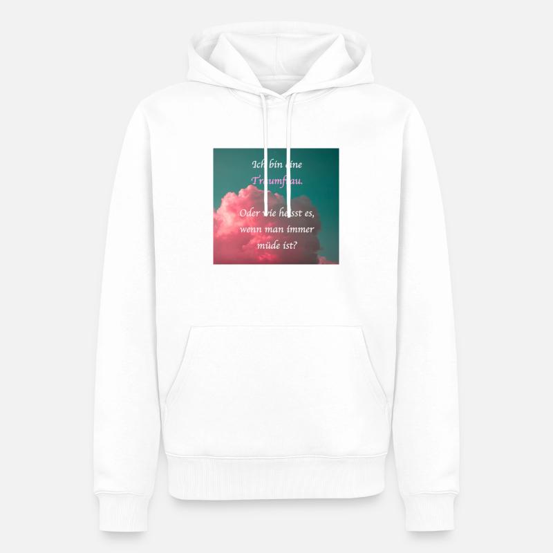 Traumfrau - Männer Premium Bio Hoodie - Weiß