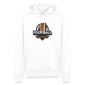 Ballsport - Männer Premium Bio Hoodie - Weiß - Vorne - Nico (187cm)