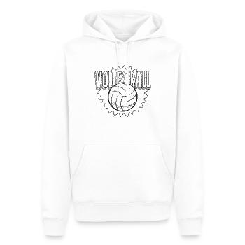 Ballsport - Männer Premium Bio Hoodie - Weiß - Vorne - Nico (187cm)