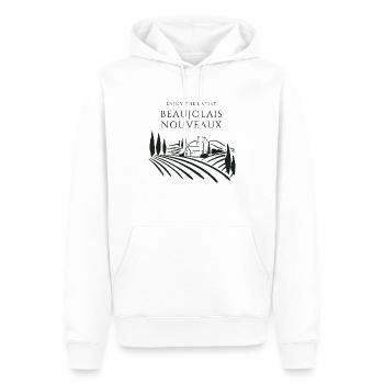 Beaujolais Nouveau Day 2023 - Men’s Premium Organic Hoodie - white - Front - Nico (187cm)