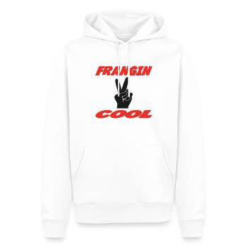 COOLER BRUDER - Männer Premium Bio Hoodie - Weiß - Vorne - Nico (187cm)