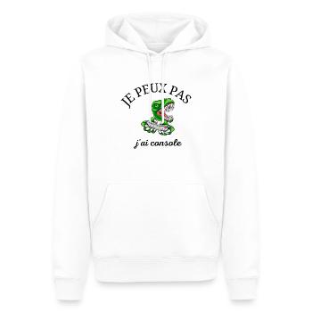 I can't I consoled - Men’s Premium Organic Hoodie - white - Front - Nico (187cm)