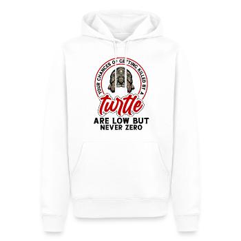 Turtle Lovers Turtle Pet - Men’s Premium Organic Hoodie - white - Front - Nico (187cm)