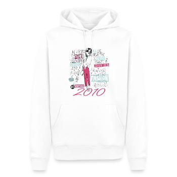 Jahrgang 2010 Geburtstagsgeschenk 2010 Tochter 2010 - Männer Premium Bio Hoodie - Weiß - Vorne - Nico (187cm)