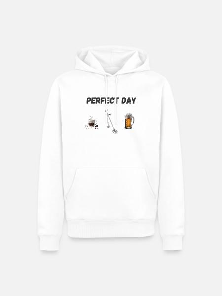 Sondelguru - Männer Premium Bio Hoodie - Weiß