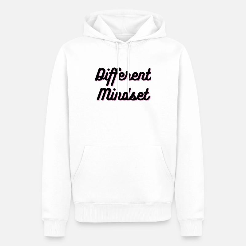 Different Mindset - Männer Premium Bio Hoodie - Weiß