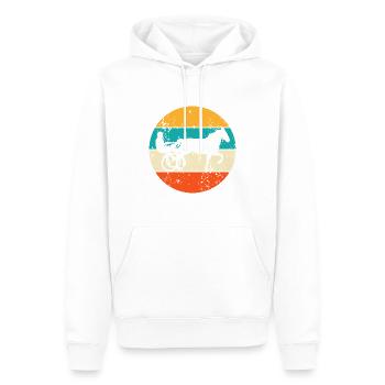 Trabrennsport Trabrennen Pferde Pferdesport Traber - Männer Premium Bio Hoodie - Weiß - Vorne - Nico (187cm)