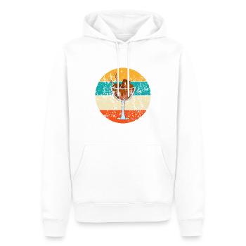 Vintage Retro Eisbecher - Männer Premium Bio Hoodie - Weiß - Vorne - Nico (187cm)
