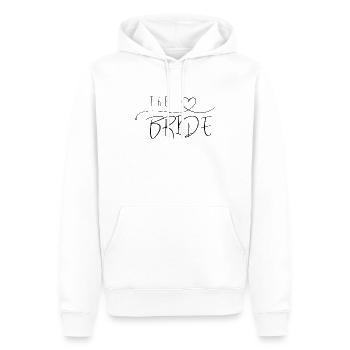 La mariée - Sweat à capuche Premium bio Homme - blanc - Devant - Nico (187cm)