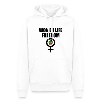 Women life freedom - Sweat à capuche Premium bio Homme - blanc - Devant - Nico (187cm)