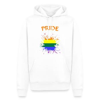 LGBTQ Pride Kleks splash - Männer Premium Bio Hoodie - Weiß - Vorne - Nico (187cm)