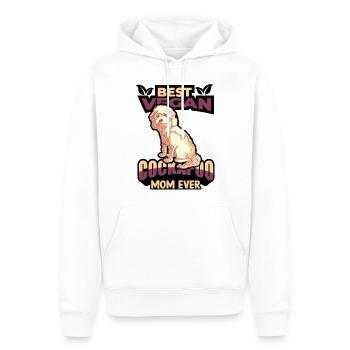 Cockapoo Chien - Sweat à capuche Premium bio Homme - blanc - Devant - Nico (187cm)