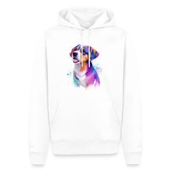 Sammy - Männer Premium Bio Hoodie - Weiß - Vorne - Nico (187cm)