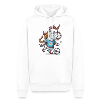Objectifs magiques - Sweat à capuche Premium bio Homme - blanc - Devant - Nico (187cm)
