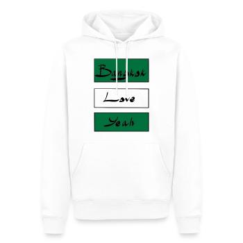 Bangkok Love yes - Men’s Premium Organic Hoodie - white - Front - Nico (187cm)