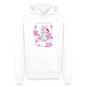 Weihnachtsgeschenke für Katzen - Männer Premium Bio Hoodie - Weiß - Vorne - Nico (187cm)