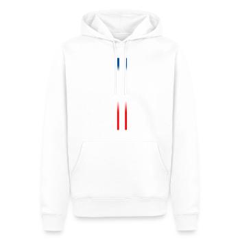 FRANKREICH - Männer Premium Bio Hoodie - Weiß - Vorne - Nico (187cm)