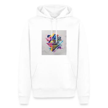 Taper - Sweat à capuche Premium bio Homme - blanc - Devant - Nico (187cm)