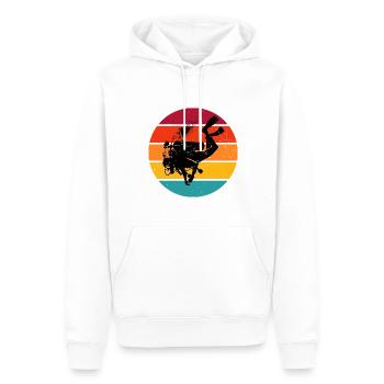 Tauchen Scuba Diver Plongée sous-marine Tauchen - Sweat à capuche Premium bio Homme - blanc - Devant - Nico (187cm)