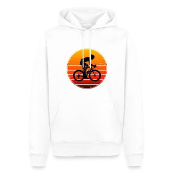 Vélo de route pour femmes Vélo de route Vélo de route Vélo de route - Sweat à capuche Premium bio Homme - blanc - Devant - Nico (187cm)