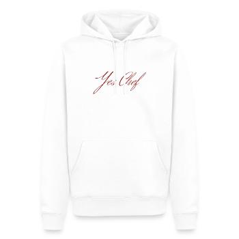 Yes Chef - Men’s Premium Organic Hoodie - white - Front - Nico (187cm)