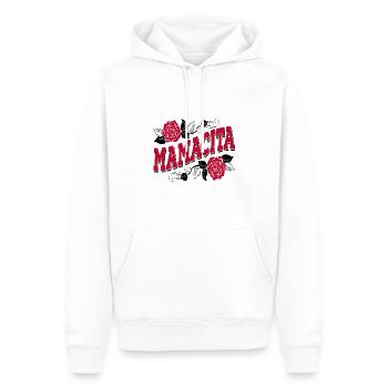 Mamacita Drôle Fête des Mères Espagnole Mama Latina - Sweat à capuche Premium bio Homme - blanc - Devant - Nico (187cm)