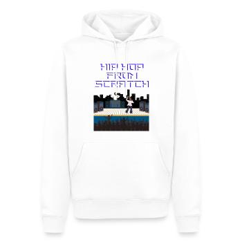 Hip Hop à partir de zéro | Rap, Old School, DJ - Sweat à capuche Premium bio Homme - blanc - Devant - Nico (187cm)