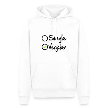 Ehefrau Ehemann Vergeben Verheiratet besetzt - Männer Premium Bio Hoodie - Weiß - Vorne - Nico (187cm)
