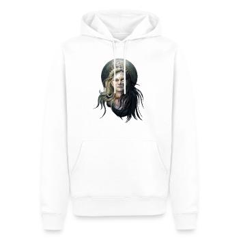 Hel - Männer Premium Bio Hoodie - Weiß - Vorne - Nico (187cm)