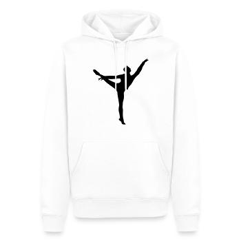 Vektor Ballett Tänzer Silhouette - Männer Premium Bio Hoodie - Weiß - Vorne - Nico (187cm)