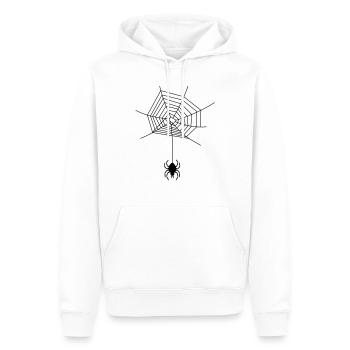 spinne_im_netz_f1 - Sweat à capuche Premium bio Homme - blanc - Devant - Nico (187cm)