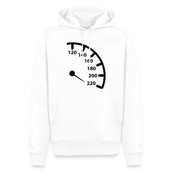 tacho_1_f1 - Men’s Premium Organic Hoodie - white - Front - Nico (187cm)