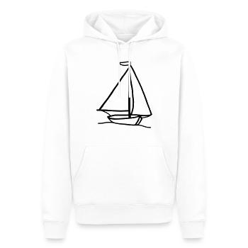 Segelboot - Männer Premium Bio Hoodie - Weiß - Vorne - Nico (187cm)