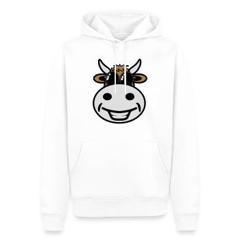Lunettes de soleil drôles de vache - Sweat à capuche Premium bio Homme - blanc - Devant - Nico (187cm)