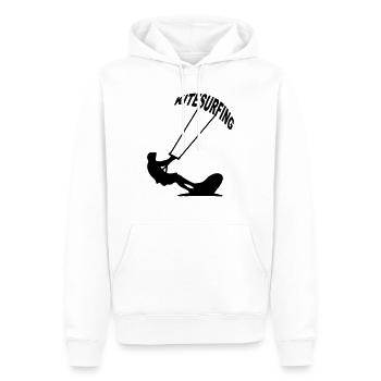 Kitesurfer - Kitesurfing - Männer Premium Bio Hoodie - Weiß - Vorne - Nico (187cm)