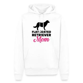 Flat Coated Retriever - Sweat à capuche Premium bio Homme - blanc - Devant - Nico (187cm)