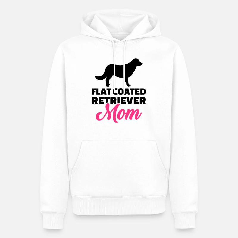 Flat Coated Retriever - Männer Premium Bio Hoodie - Weiß