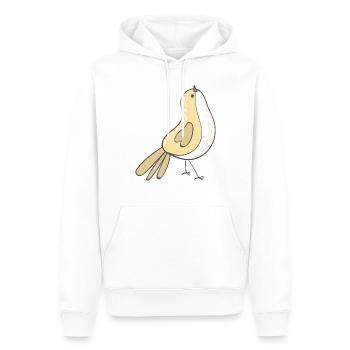 Vogel - Männer Premium Bio Hoodie - Weiß - Vorne - Nico (187cm)