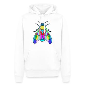 Fliege - Männer Premium Bio Hoodie - Weiß - Vorne - Nico (187cm)