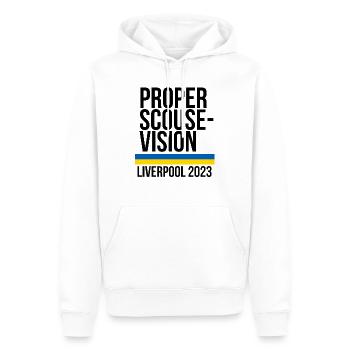 Liverpooler - Männer Premium Bio Hoodie - Weiß - Vorne - Nico (187cm)