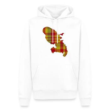 Stadtplan von Martinique - Männer Premium Bio Hoodie - Weiß - Vorne - Nico (187cm)