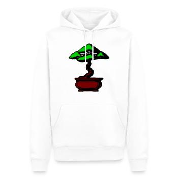 Bonsaï - Sweat à capuche Premium bio Homme - blanc - Devant - Nico (187cm)