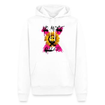 No More Rules a - Männer Premium Bio Hoodie - Weiß - Vorne - Nico (187cm)