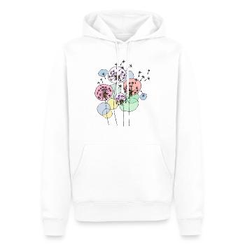 Löwenzahn - Männer Premium Bio Hoodie - Weiß - Vorne - Nico (187cm)