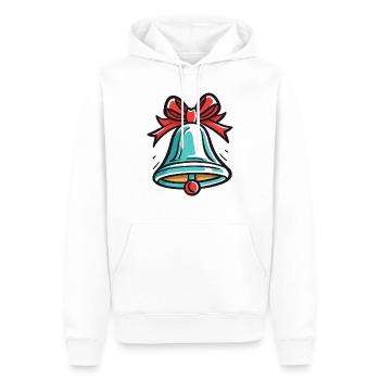 Cloche pour Noël - Sweat à capuche Premium bio Homme - blanc - Devant - Nico (187cm)