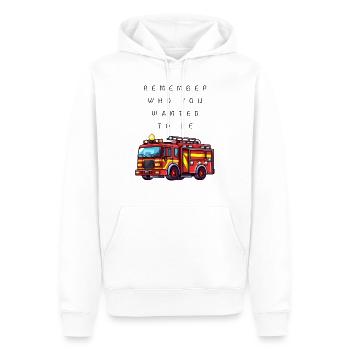 remember who you wanted to be nurse 3 - Men’s Premium Organic Hoodie - white - Front - Nico (187cm)