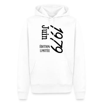 limitierte Auflage Juni 1979 - Männer Premium Bio Hoodie - Weiß - Vorne - Nico (187cm)