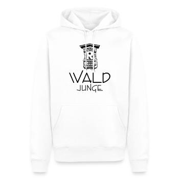 Wald Junge Rennsteig 1 0 - Männer Premium Bio Hoodie - Weiß - Vorne - Nico (187cm)