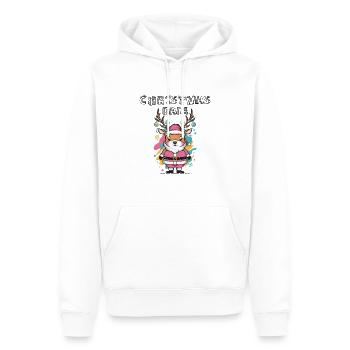 Christmas Dale Deer Santa Funny - Men’s Premium Organic Hoodie - white - Front - Nico (187cm)