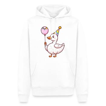 Gans Geburtstag Comic Niedlich - Männer Premium Bio Hoodie - Weiß - Vorne - Nico (187cm)
